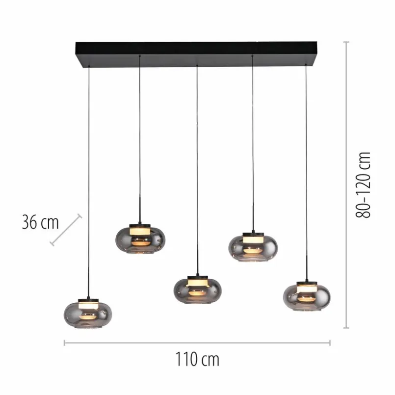 SCHÖNER WOHNEN-Kollektion Pendelleuchten-LED-Pendelleuchte Sia Schwarz
