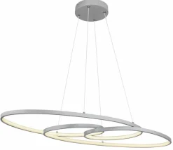 Globo Pendelleuchten-LED-Pendelleuchte Spira Silber