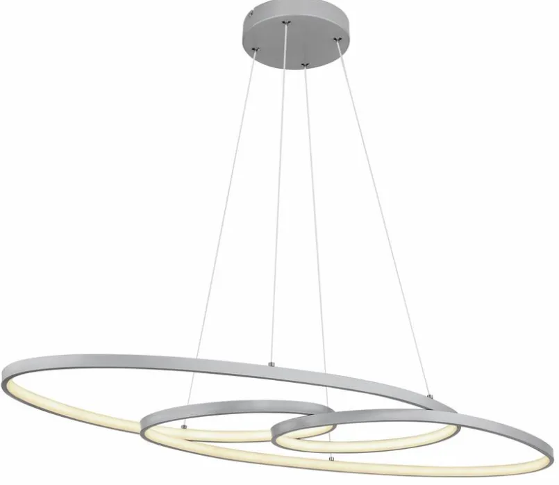 Globo Pendelleuchten-LED-Pendelleuchte Spira Silber