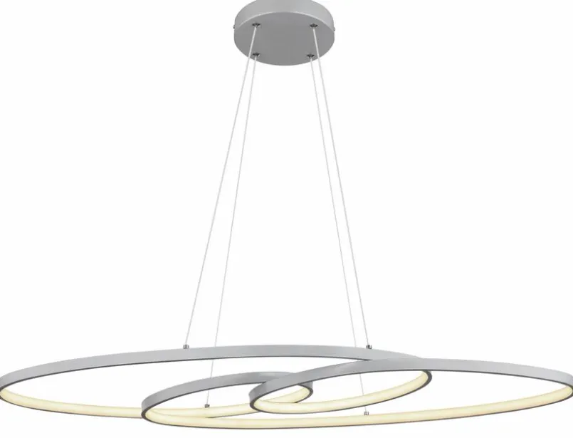 Globo Pendelleuchten-LED-Pendelleuchte Spira Silber