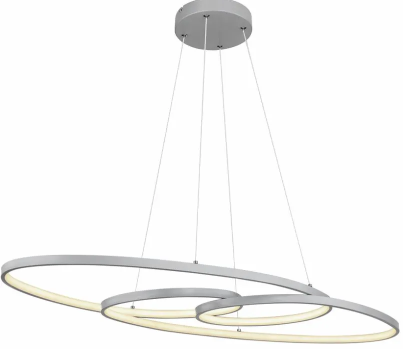 Globo Pendelleuchten-LED-Pendelleuchte Spira Silber