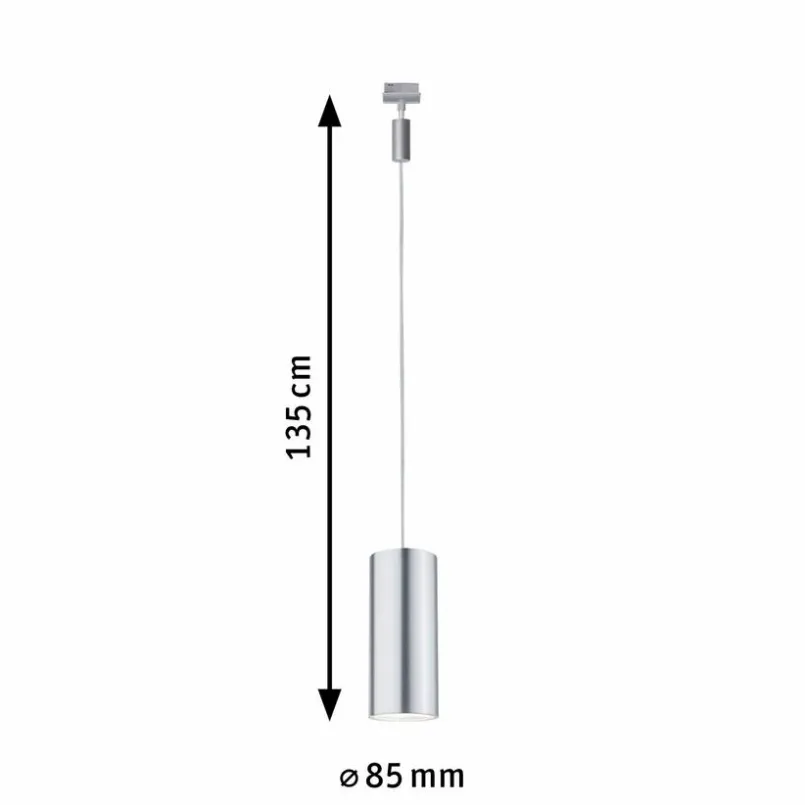 Paulmann Schienensysteme-LED-Pendelleuchte URail Barrel Silber