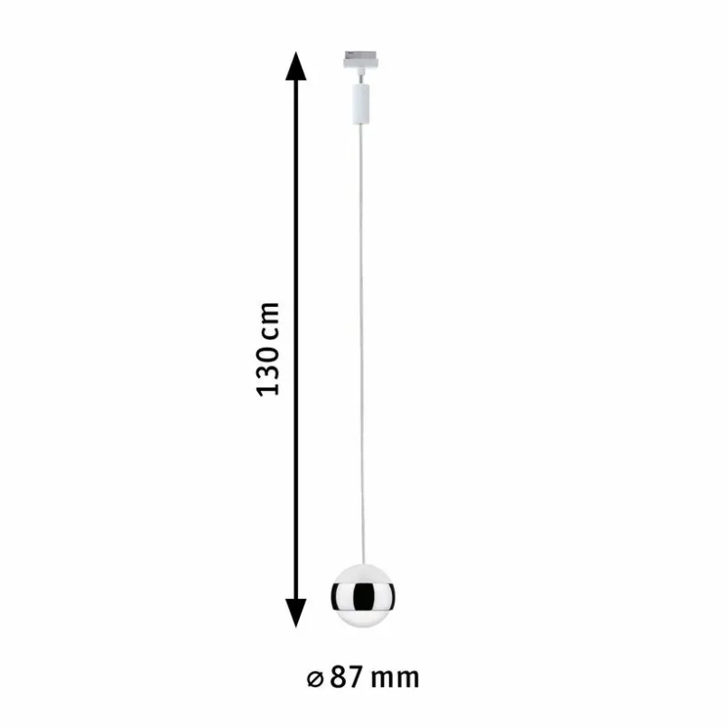 Schienensysteme|Paulmann LED-Pendelleuchte URail Caspule II Weiß