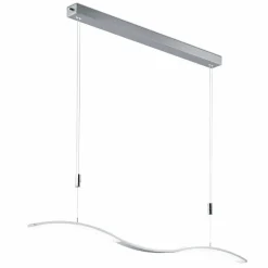 Bankamp Pendelleuchten-LED-Pendelleuchte Wave II Nickel matt / Chrom