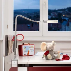 Klemmleuchten|Kinder- & Jugendschreibtische|Moll LED-Schreibtischlampe Flexlight Alu