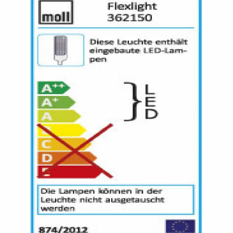 Klemmleuchten|Kinder- & Jugendschreibtische|Moll LED-Schreibtischlampe Flexlight Alu