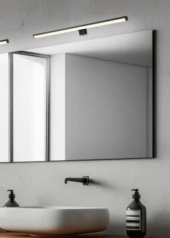 Trio Wandleuchten|Spiegelleuchten-LED-Spiegelleuchte Lino Schwarz