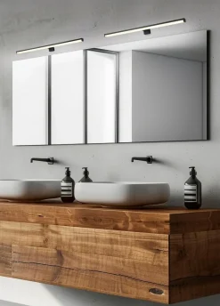 Trio Wandleuchten|Spiegelleuchten-LED-Spiegelleuchte Lino Schwarz