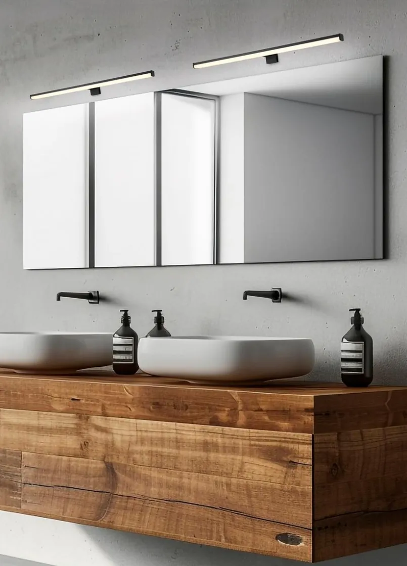 Trio Wandleuchten|Spiegelleuchten-LED-Spiegelleuchte Lino Schwarz