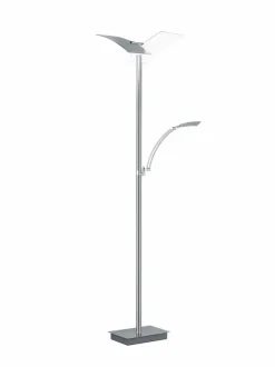 Stehlampen|Hell LED-Stehlampe Andy Nickel matt