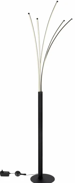Stehlampen|Stehlampen|Globo LED-Stehlampe Bizzy Schwarz