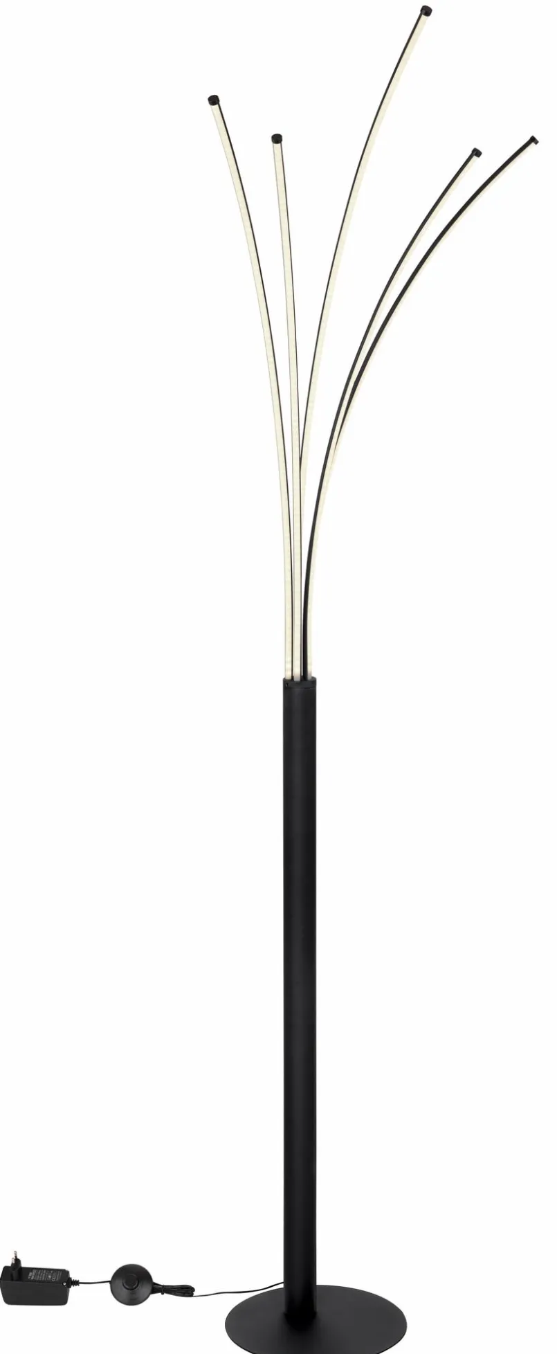 Stehlampen|Stehlampen|Globo LED-Stehlampe Bizzy Schwarz
