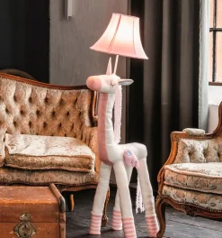 Happy Lamps Kinderlampen|Kinderlampen-LED-Stehlampe Bonita das Einhorn Rosa