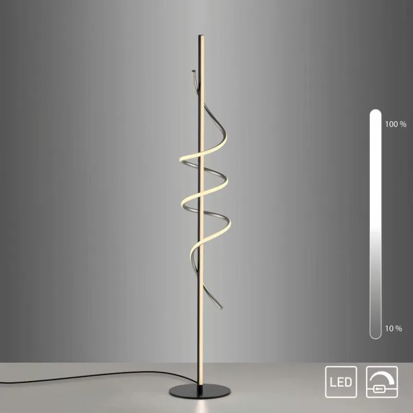 Stehlampen|JUST LIGHT. LED-Stehlampe Emanda Schwarz