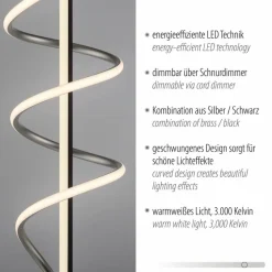 Stehlampen|JUST LIGHT. LED-Stehlampe Emanda Schwarz