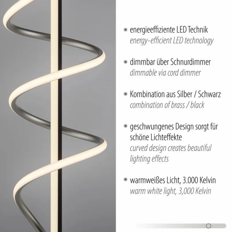 Stehlampen|JUST LIGHT. LED-Stehlampe Emanda Schwarz