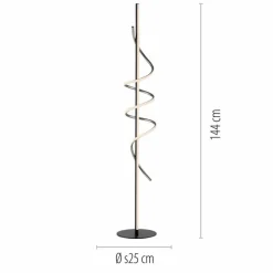 Stehlampen|JUST LIGHT. LED-Stehlampe Emanda Schwarz