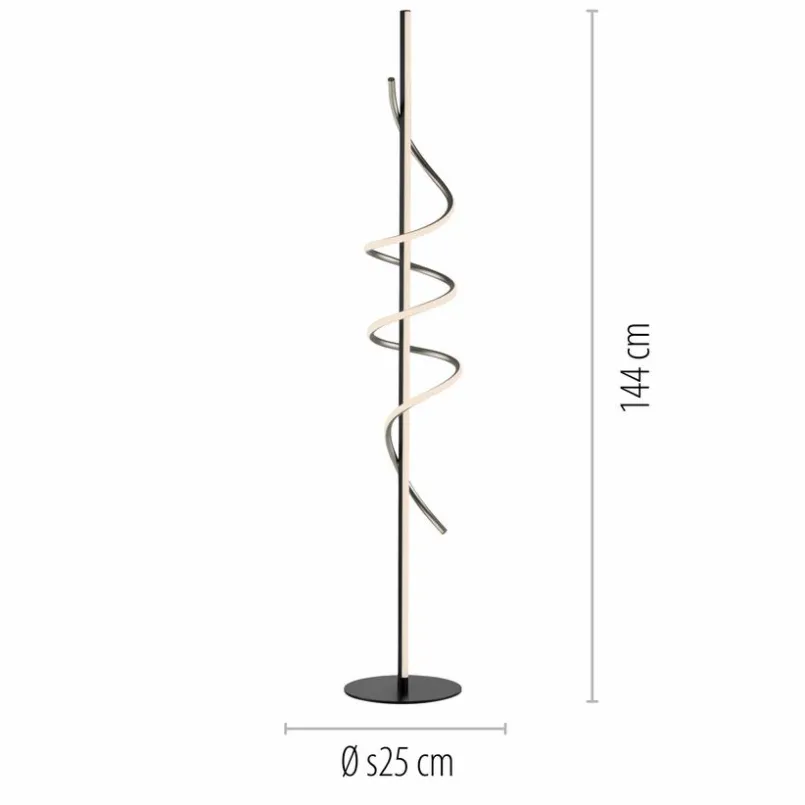 Stehlampen|JUST LIGHT. LED-Stehlampe Emanda Schwarz