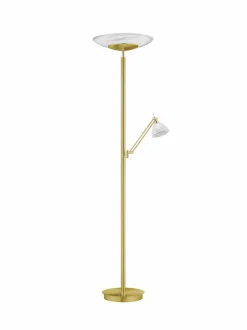 Hell Stehlampen-LED-Stehlampe Findus Messing