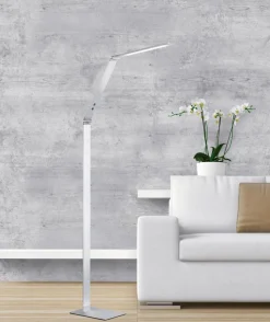 Stehlampen|Fischer & Honsel LED-Stehlampe Geri Alu