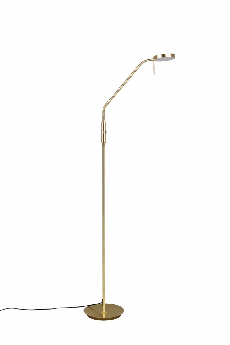 Trio Stehlampen-LED-Stehlampe Monza Messing
