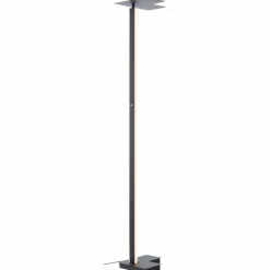 lumiCouture Stehlampen-LED-Stehlampe Mora Grau