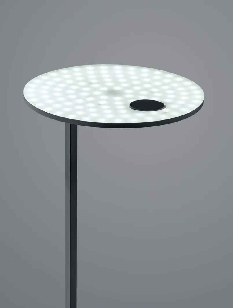 Hell Stehlampen-LED-Stehlampe Sole Schwarz
