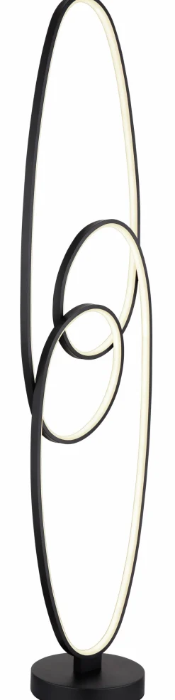 Globo Stehlampen-LED-Stehlampe Spira Schwarz