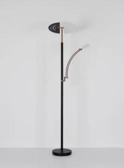 Globo Stehlampen-LED-Stehlampe Tirana Nickel matt