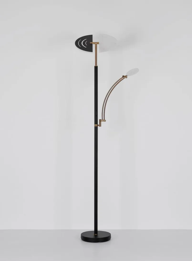 Globo Stehlampen-LED-Stehlampe Tirana Nickel matt