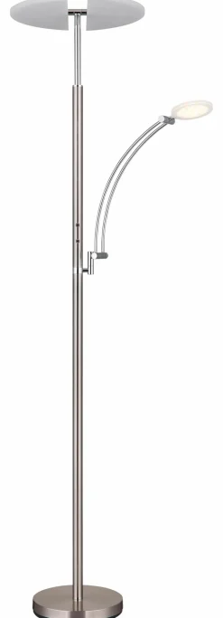 Globo Stehlampen-LED-Stehlampe Tirana Nickel matt