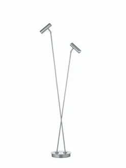 Stehlampen|Hell LED-Stehlampe Tom Pro Nickel matt / Chrom