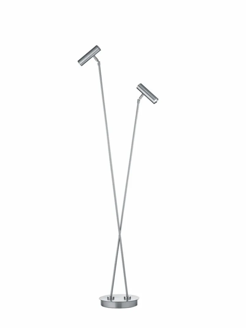 Stehlampen|Hell LED-Stehlampe Tom Pro Nickel matt / Chrom