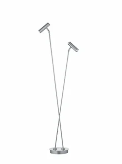 Stehlampen|Hell LED-Stehlampe Tom Pro Nickel matt / Chrom