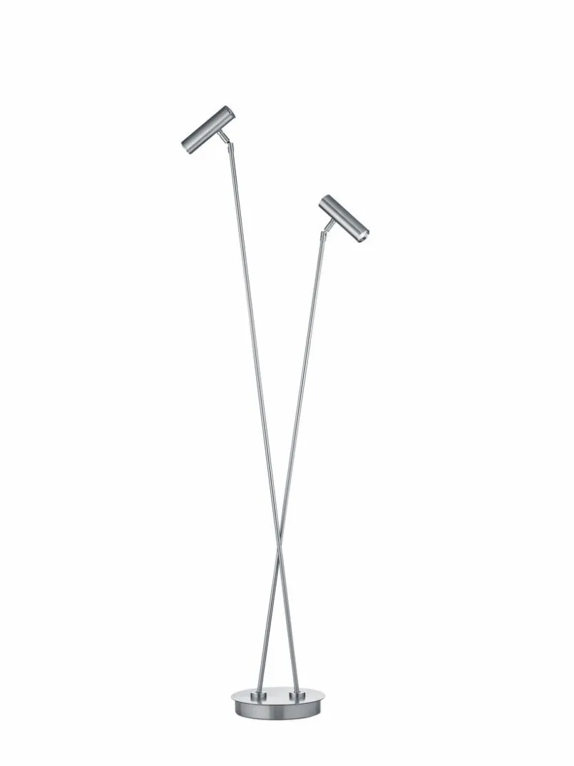 Stehlampen|Hell LED-Stehlampe Tom Pro Nickel matt / Chrom