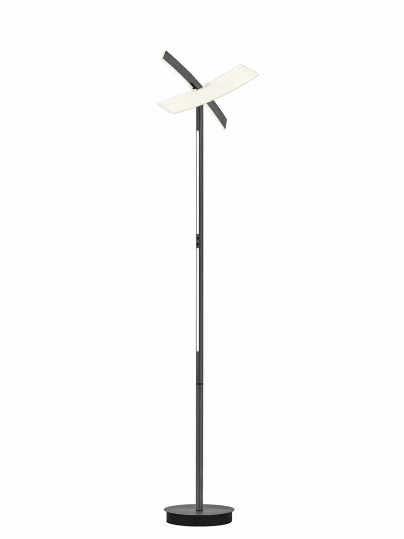 Hell Stehlampen-LED-Stehlampe Twice Anthrazit