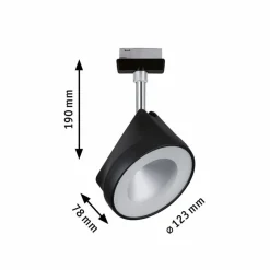 Schienensysteme|Paulmann LED-strahler URail Arena Schwarz