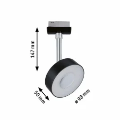 Schienensysteme|Paulmann LED-Strahler URail Circle Schwarz