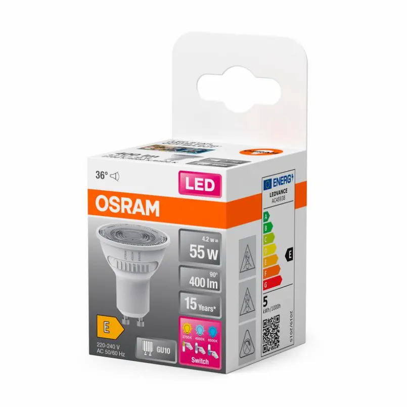 Osram Gu10-LED-Strahlerform GU10/4,2 Watt/Energie E Weiß