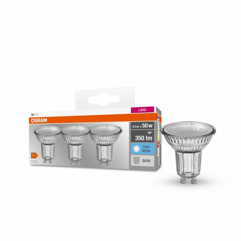 LED-Strahlerform GU10/4,3 Watt/Energie F<Osram Discount
