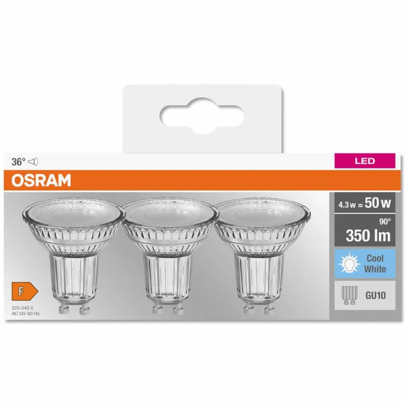 LED-Strahlerform GU10/4,3 Watt/Energie F<Osram Discount