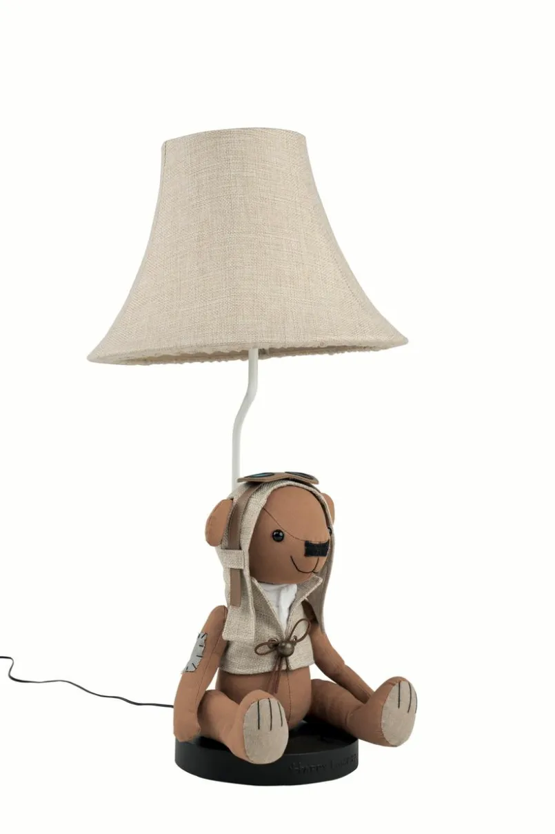 Kinderlampen|Kinderlampen|Happy Lamps LED-Tischleuchte Charles der Bär Braun