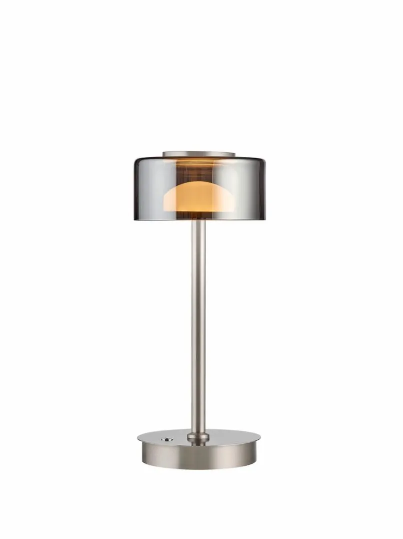 Tischlampen|Hell LED-Tischleuchte Dune Silber