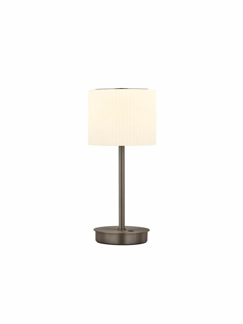 Tischlampen|Hell LED-Tischleuchte Elli Braun