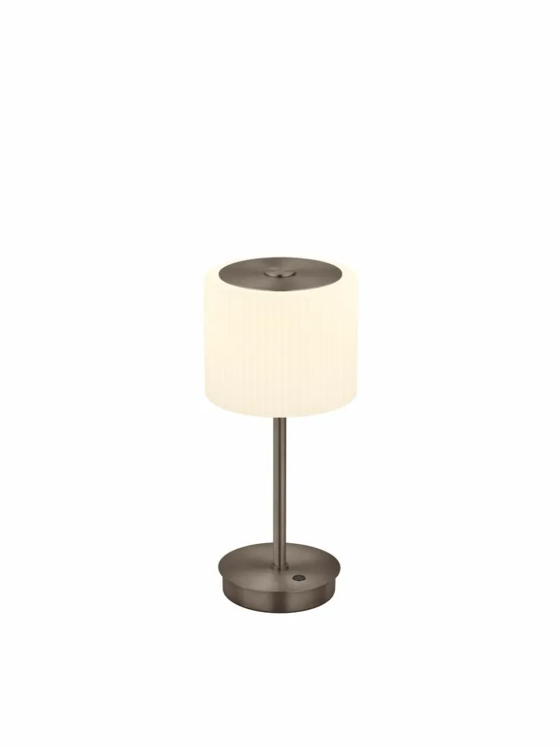 Tischlampen|Hell LED-Tischleuchte Elli Braun