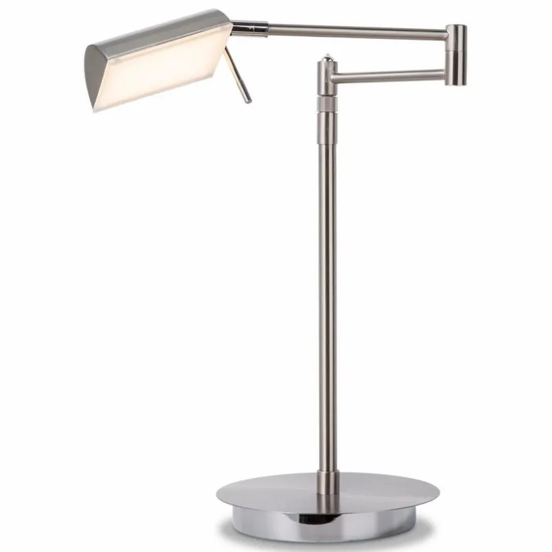 Tischlampen|Hell LED-Tischleuchte Graz Silber