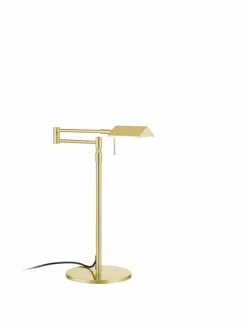 Tischlampen|Hell LED-Tischleuchte Johann Messing