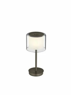 Tischlampen|Hell LED-Tischleuchte Klara Bronze
