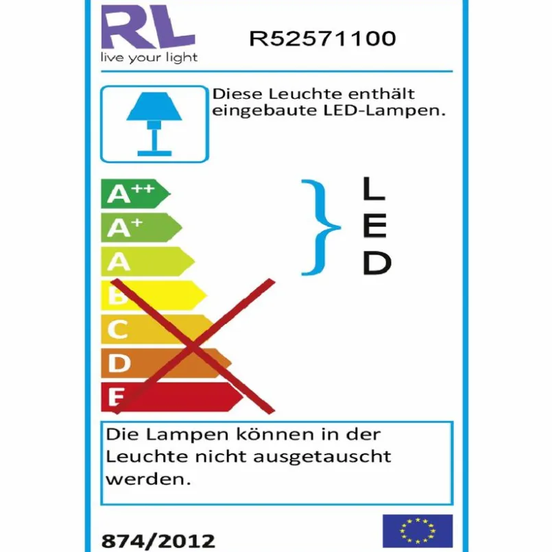 Tischlampen|Reality Leuchten LED-Tischleuchte Leia Chrom