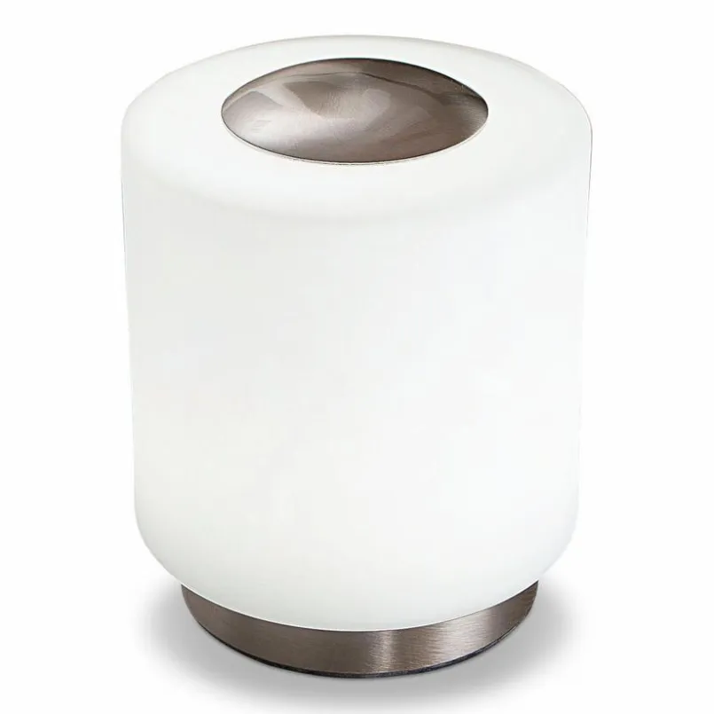 FABAS Tischlampen-LED-Tischleuchte Simi Nickel matt